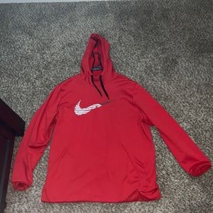 Red Nike sweater